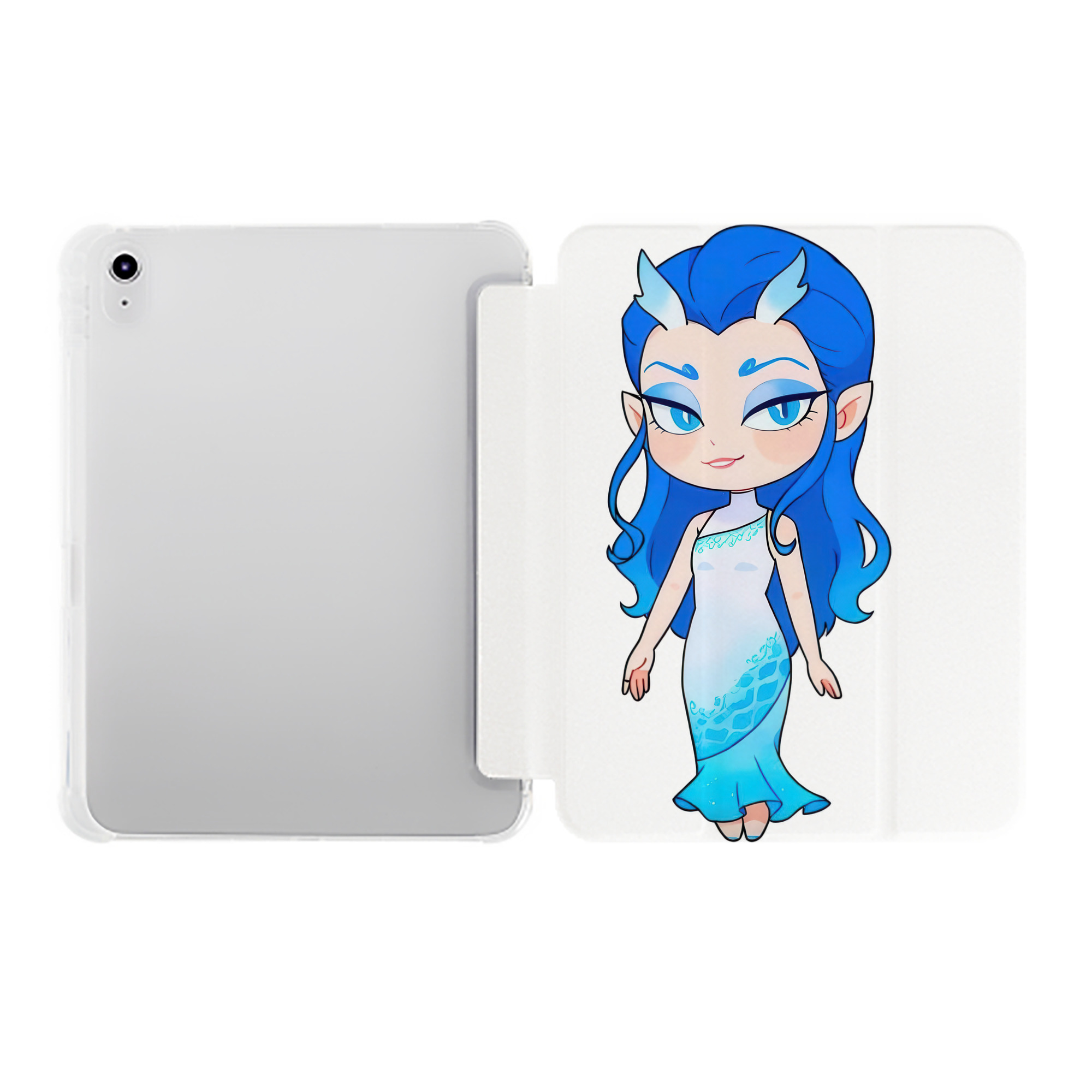 （画像用） Ne Zha 2 ナタ 魔童の大暴れ IPad ケース ペン収納付き 三つ折りスタンド PUレザー×シリコン 対応機種9.5/10.5/10.9インチ